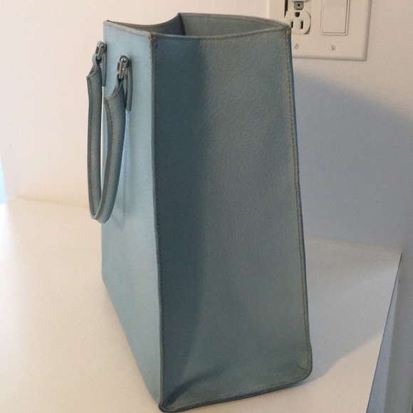Kate Spade Light Blue Pebble Grain Leather Tote - Picture 4 of 5